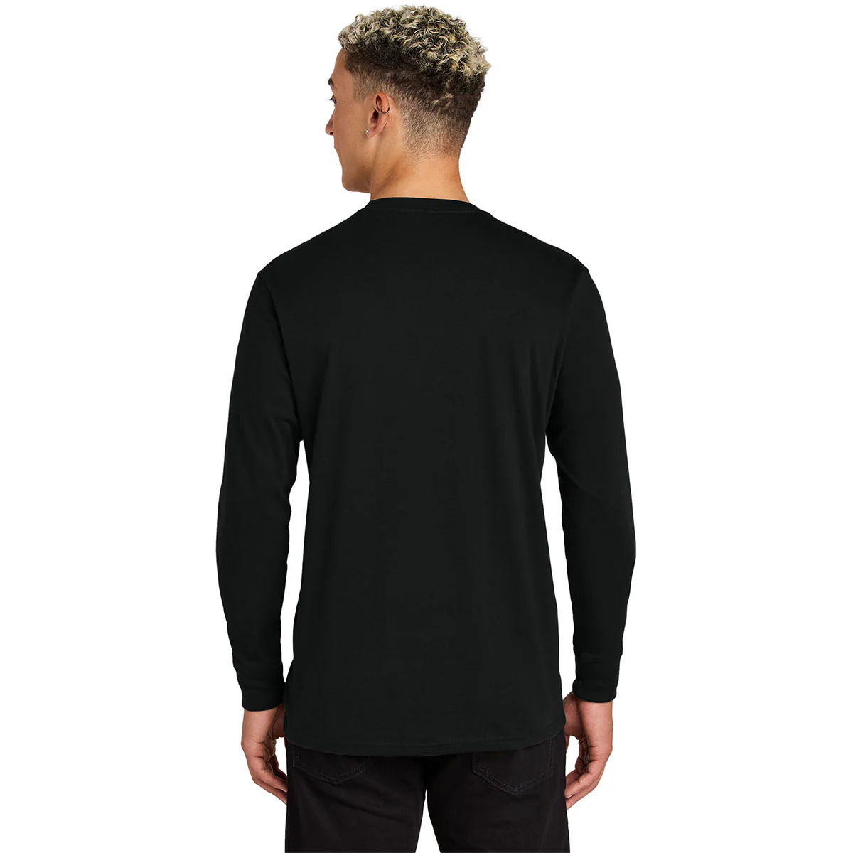 Allmade Unisex Deep Black Long Sleeve Organic Cotton Tee - Image 4