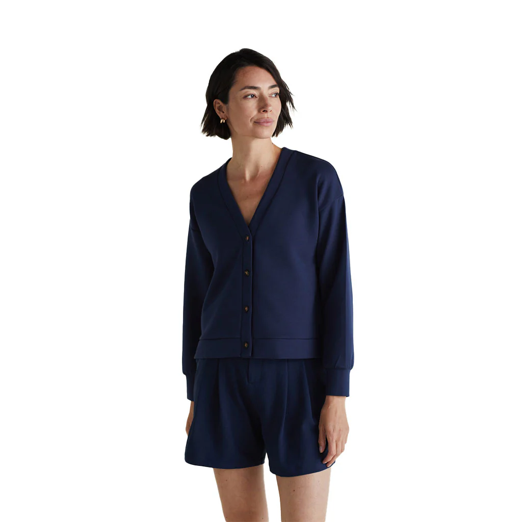 A. PUTNAM Women's Dress Blues V-Neck Cardigan - Image 3