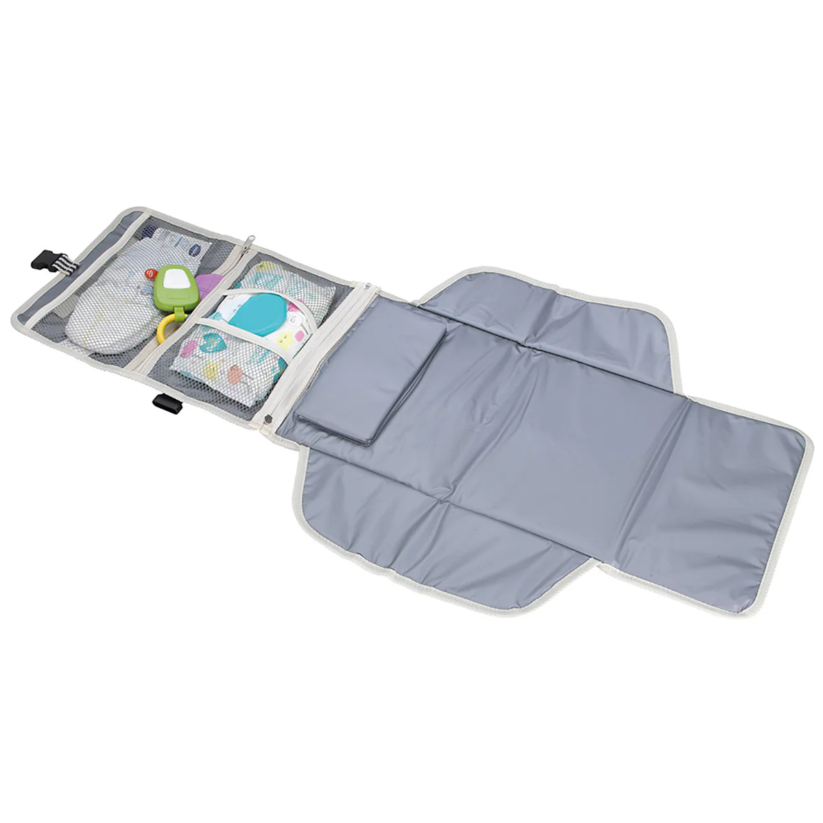 Atchison Navy Stripe Diaper Changing Travel Pouch/Mat - Image 2