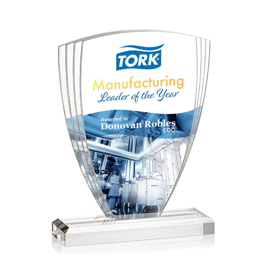 St. Regis Clear Marcella VividPrint Award 6.5" x 8.75" x 2"