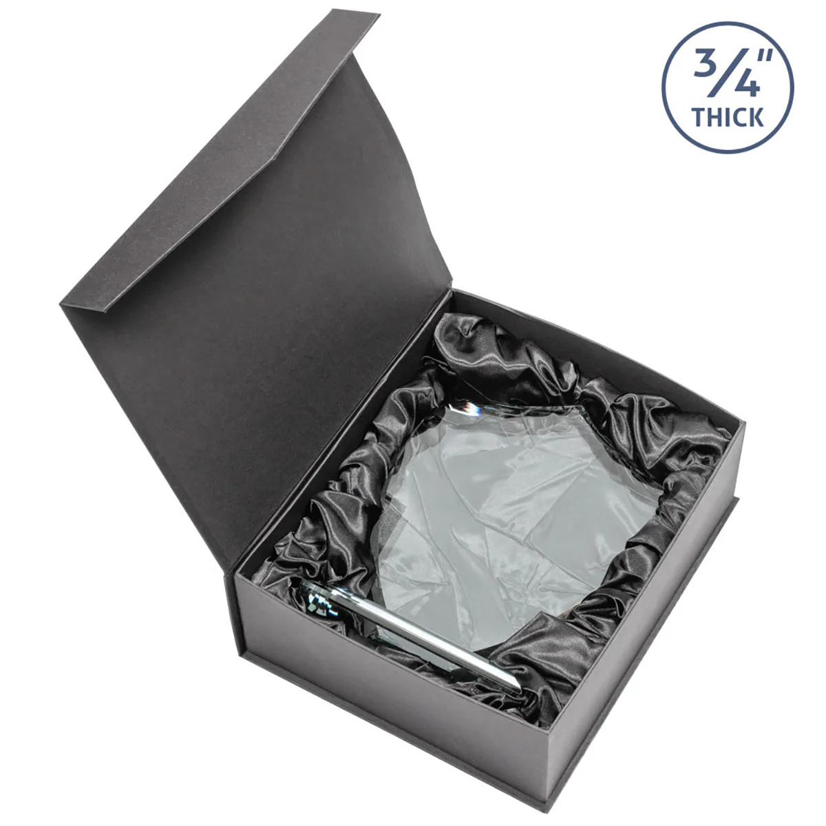 St. Regis Rosewood Scudo Shield Award 6.25" x 7.75" x 3" with Standard Base - Laser Engraved - Image 2