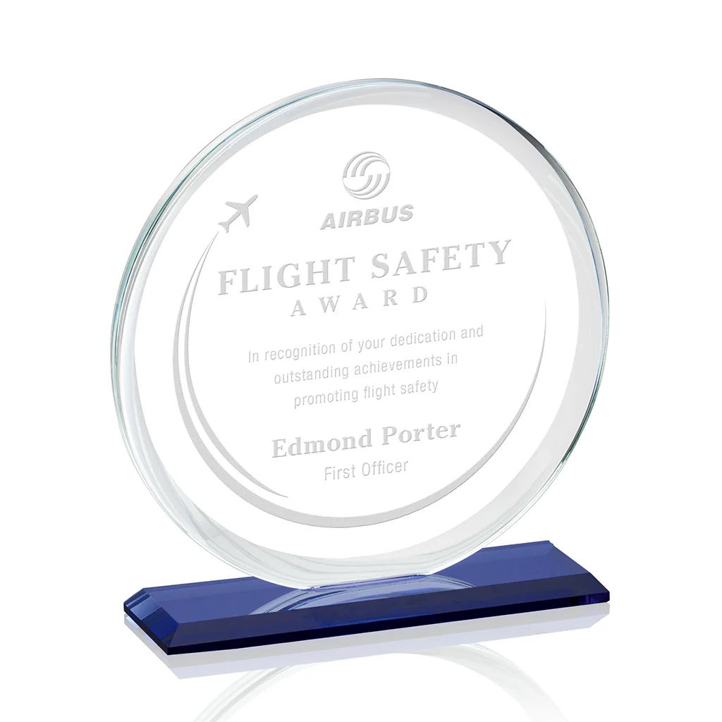 St. Regis Sapphire Verdun Award - 7.25" x 7.25"