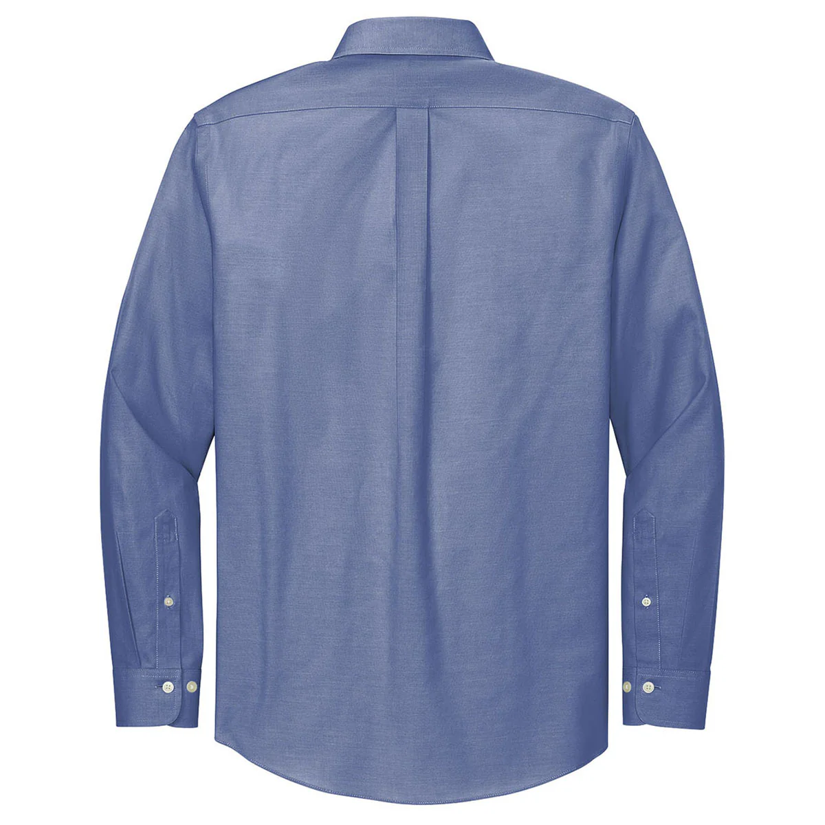 Brooks Brothers Men's Cobalt Blue Wrinkle-Free Stretch Pinpoint Shirt - Image 2