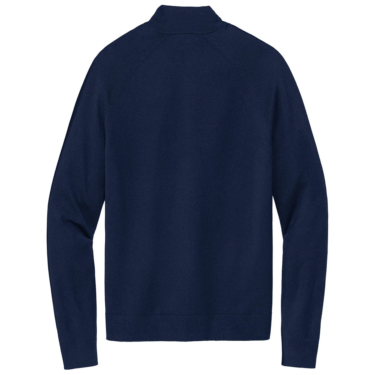 Brooks Brothers Men's Navy Blazer Cotton Stretch Quarter Zip Sweater - Image 2