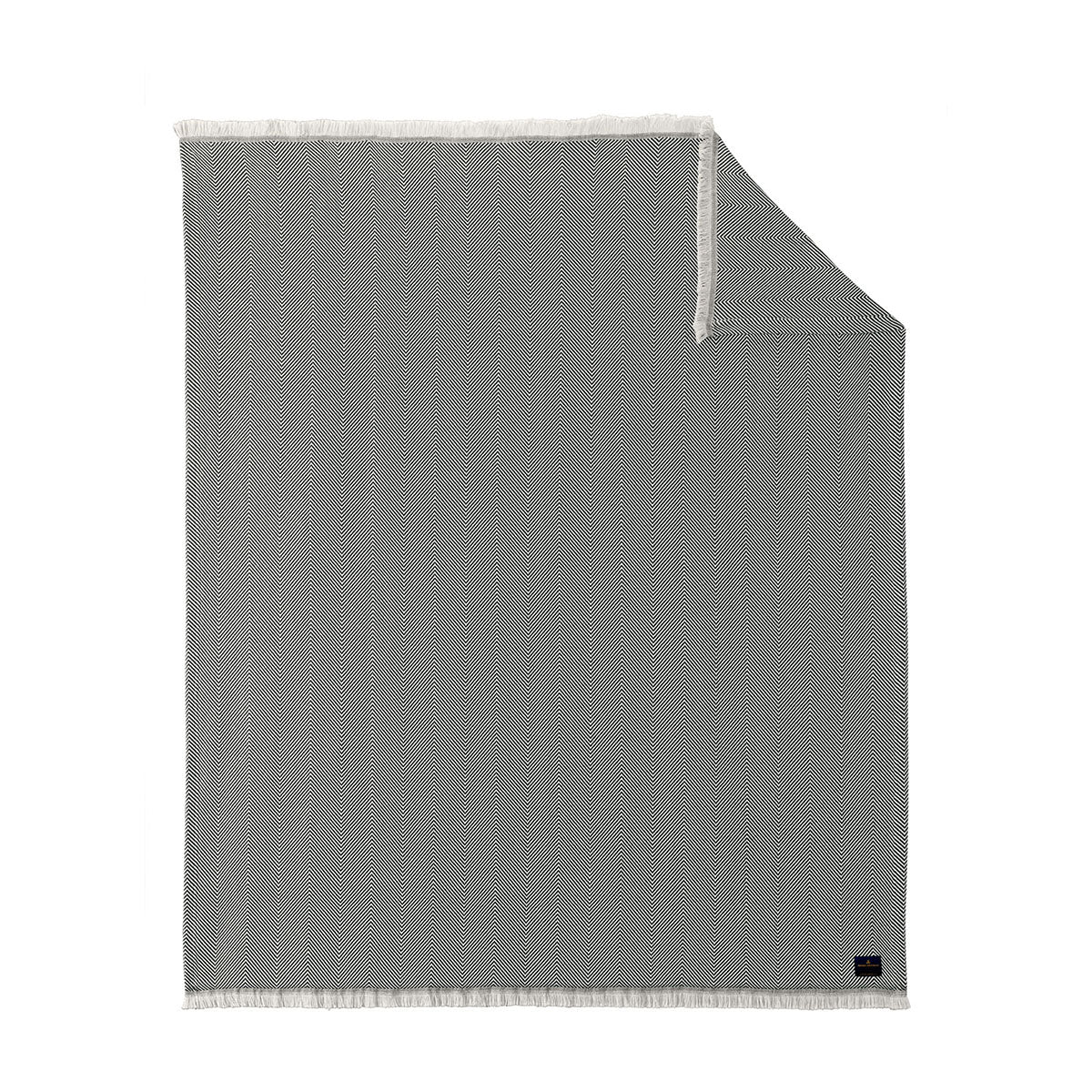 Brooks Brothers Windsor Grey/Parchment Coastal Throw
