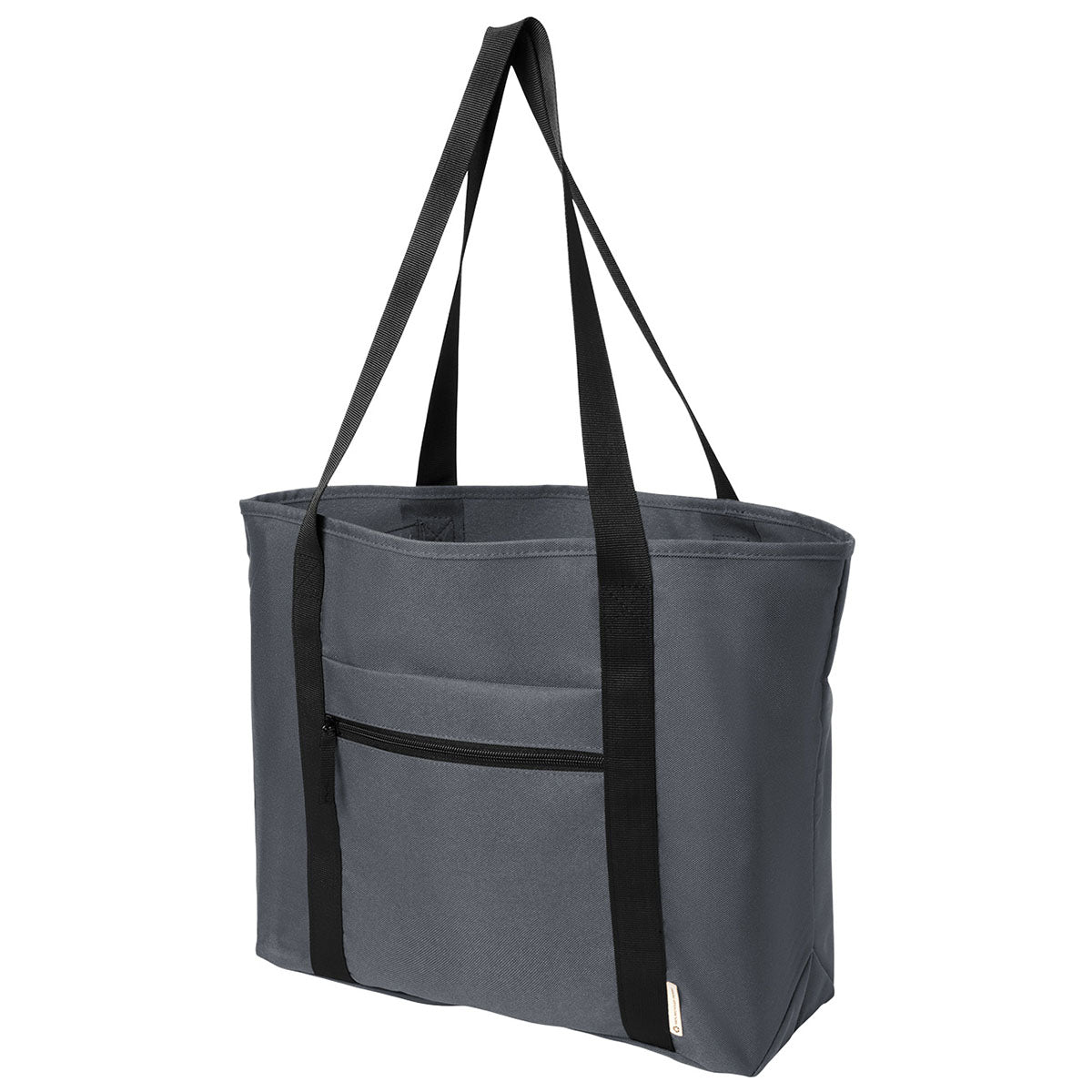 Port Authority Grey Steel C-FREE Recycled Tote - Image 3