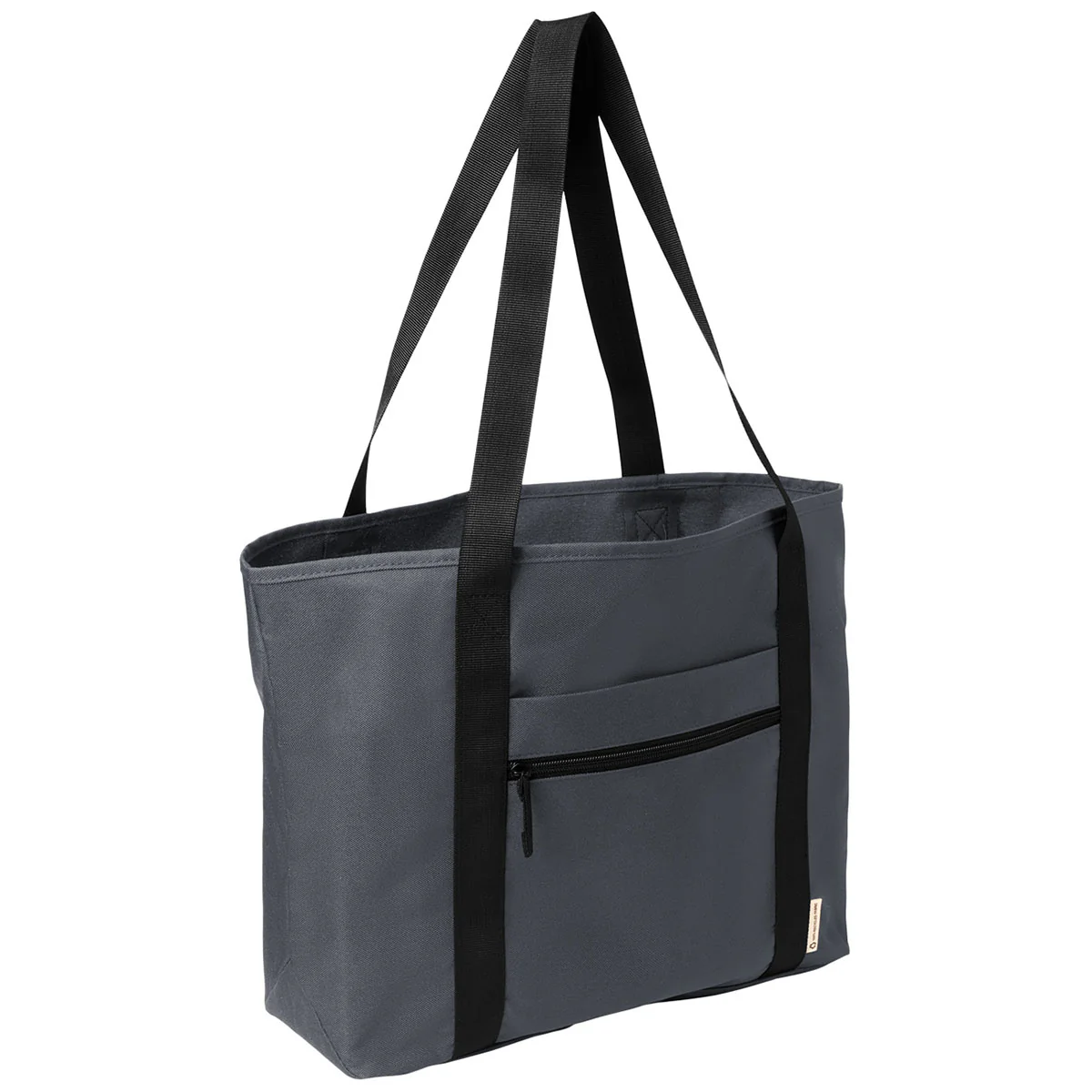 Port Authority Grey Steel C-FREE Recycled Tote - Image 4