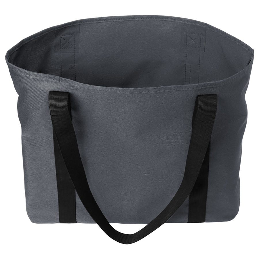 Port Authority Grey Steel C-FREE Recycled Tote - Image 5