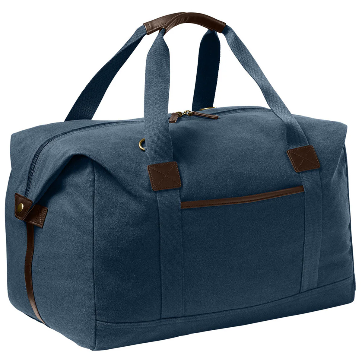 Port Authority River Blue Navy Washed Canvas Duffel - Image 4