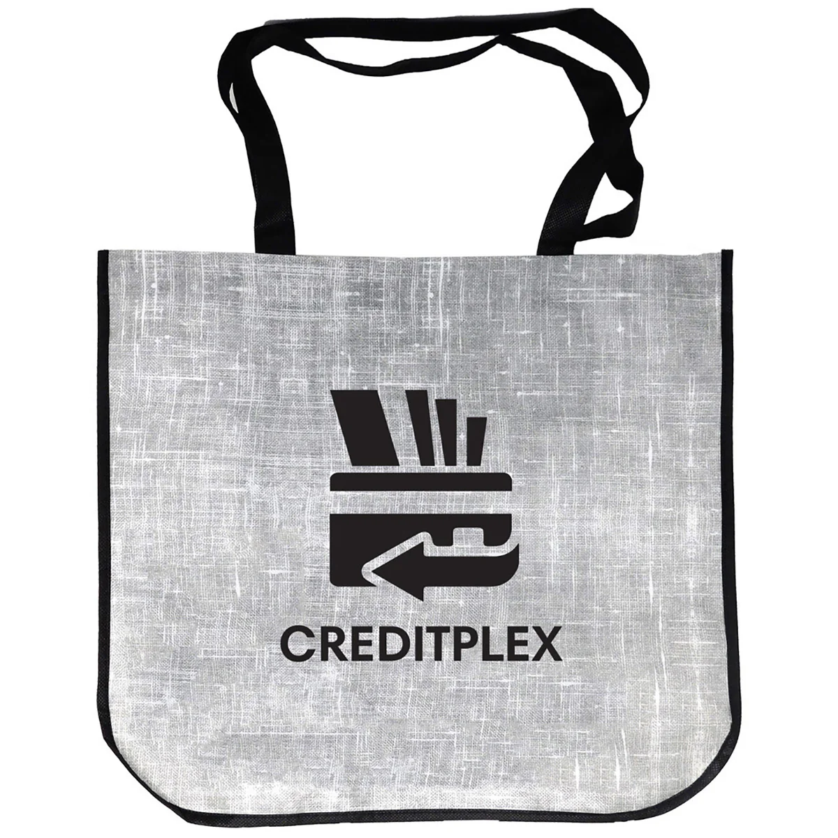 Beacon Heathered Grey Extra Large Laminated Shopping Tote Bag