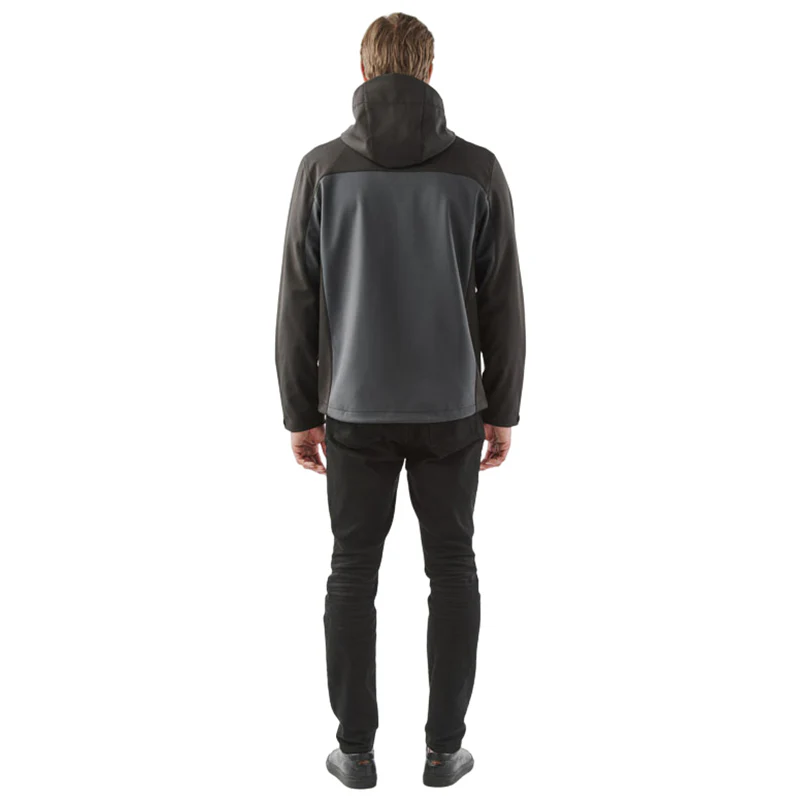 Stormtech Men's Dolphin/Black Cascades Softshell Hoody - Image 4