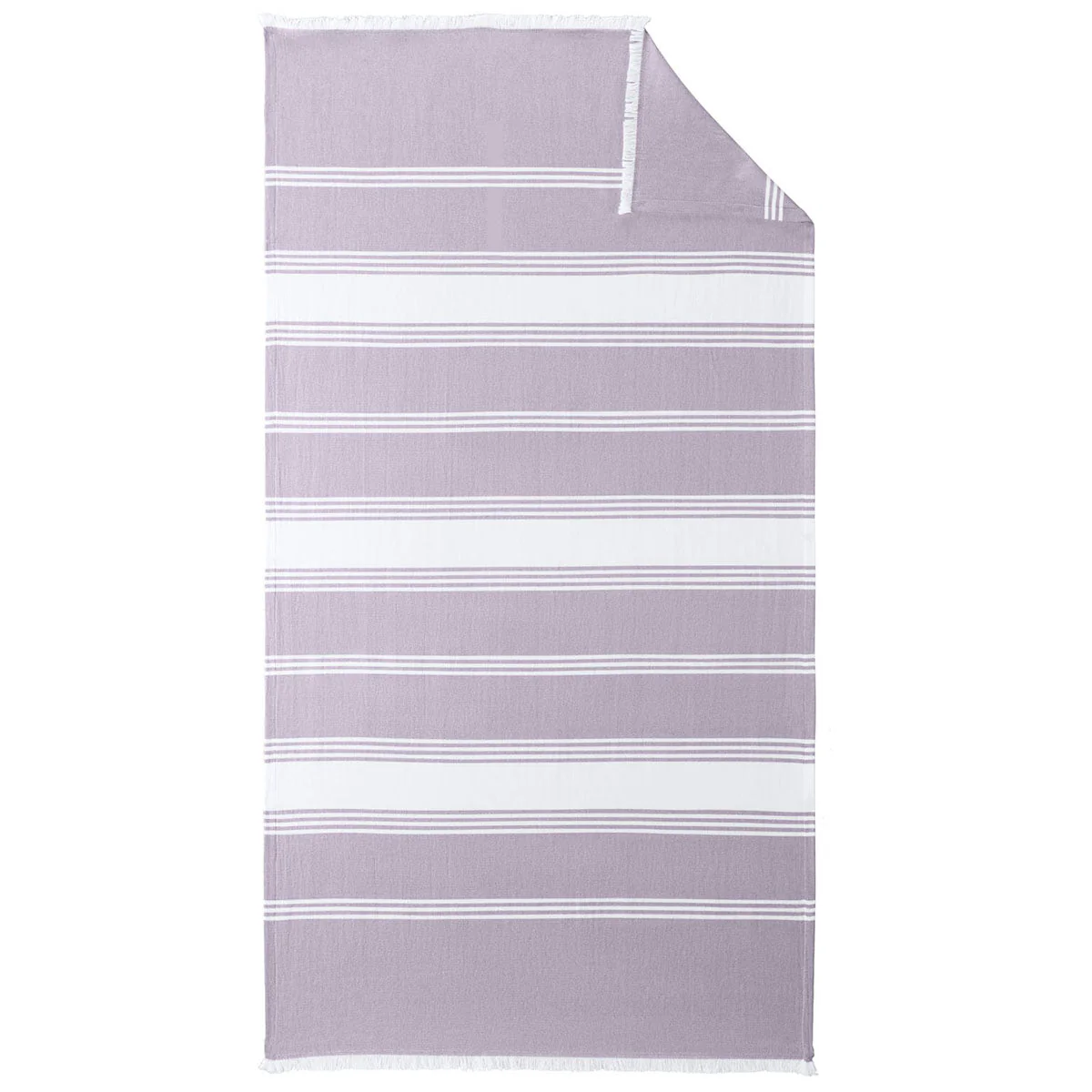 Port Authority Dusky Orchid/White Beach Throw