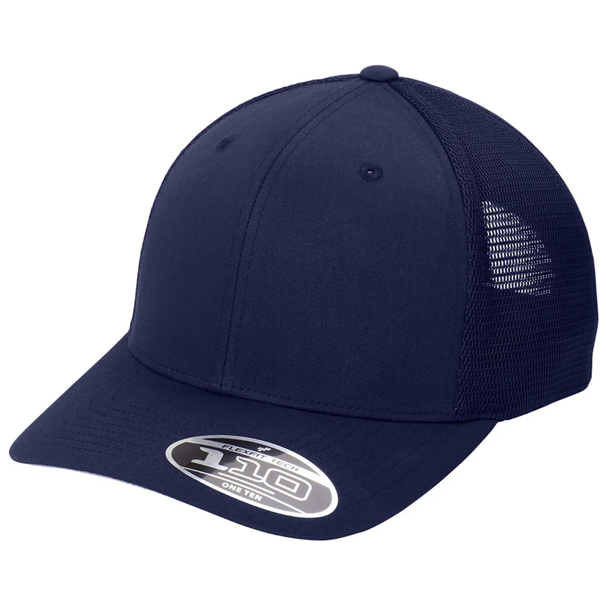Port Authority True Navy/True NavyFlexfit 110 Mesh Cap - Image 6