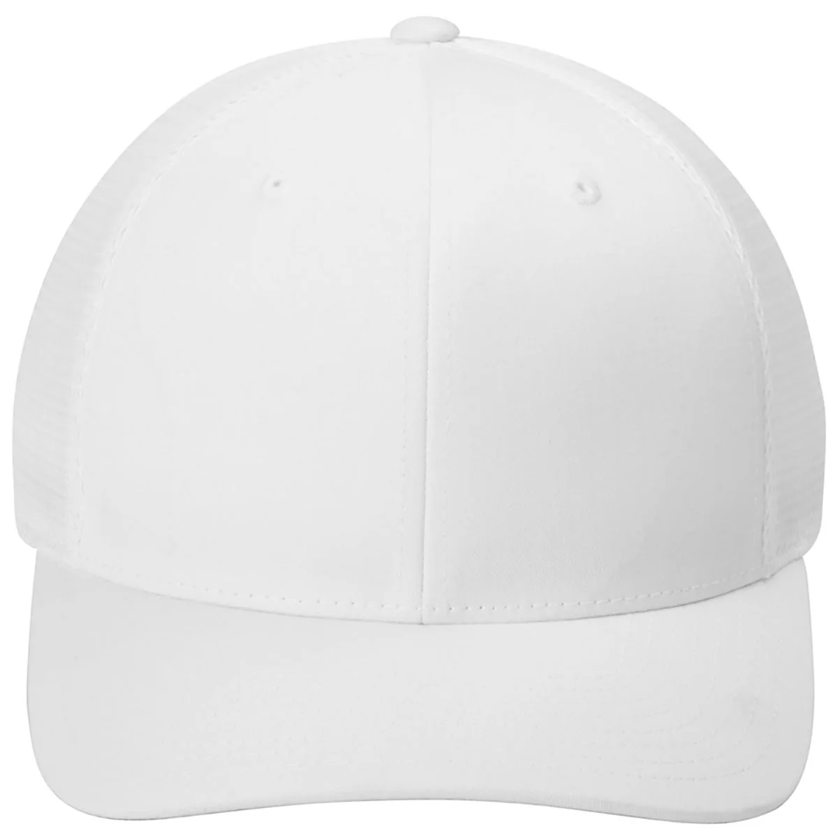 Port Authority White/WhiteFlexfit 110 Mesh Cap - Image 2
