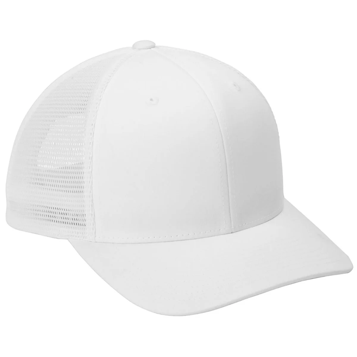 Port Authority White/WhiteFlexfit 110 Mesh Cap - Image 4