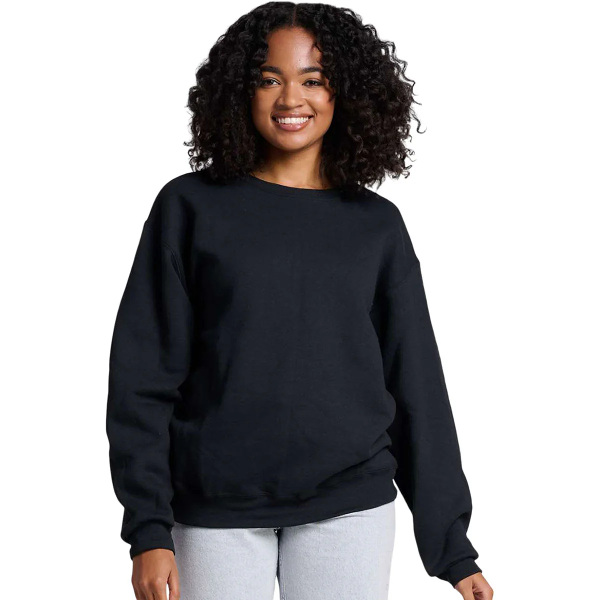 Jerzees Unisex Black Ink Rugged Crewneck Sweatshirt - Image 3