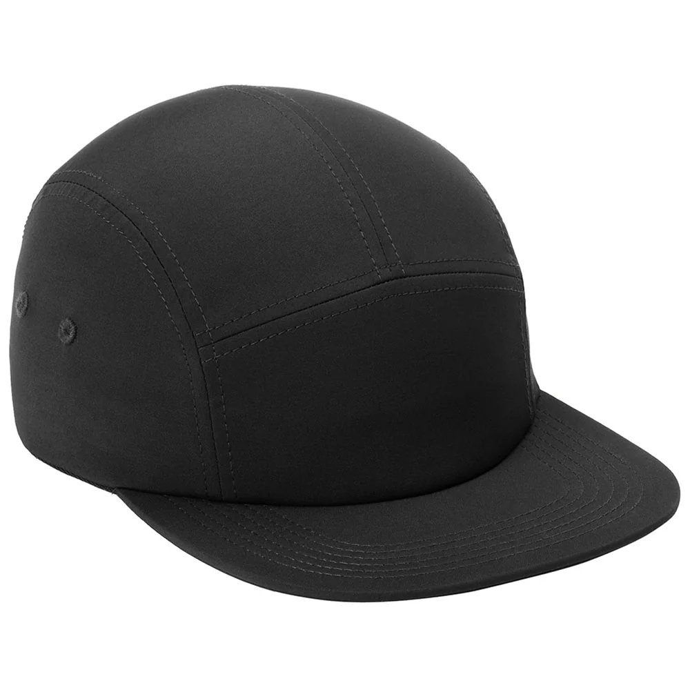 Port Authority Black Poly Camper Cap - Image 4