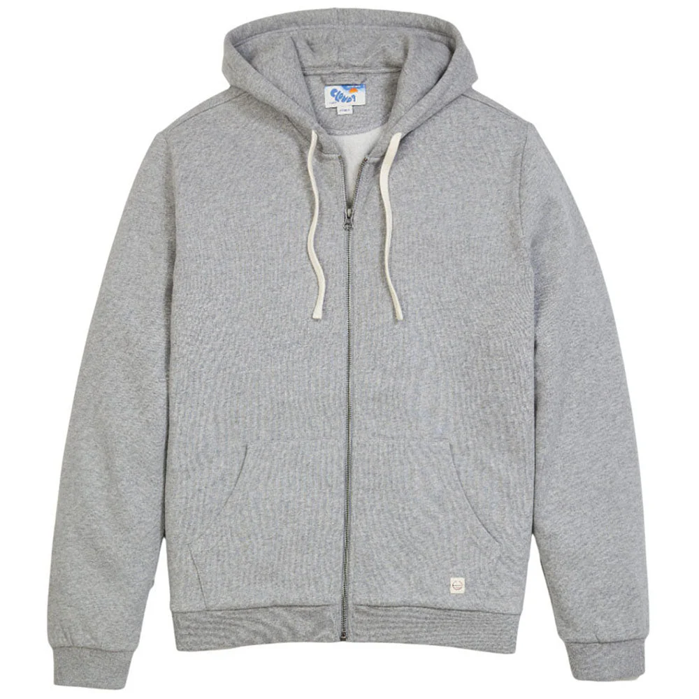 Marine Layer Women's Heather Grey Cloud 9 Fleece Full Zip Hoodie