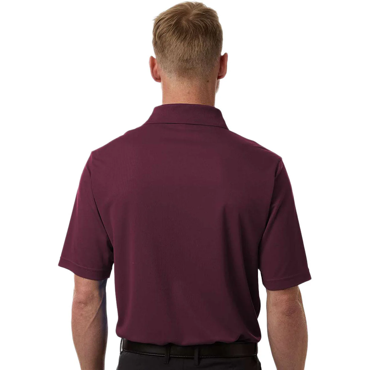 Core 365 Men's Burgundy Nova Performance Pique Polo - Image 4