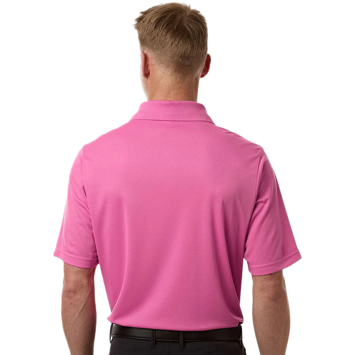 Core 365 Men's Charity Pink Nova Performance Pique Polo - Image 4
