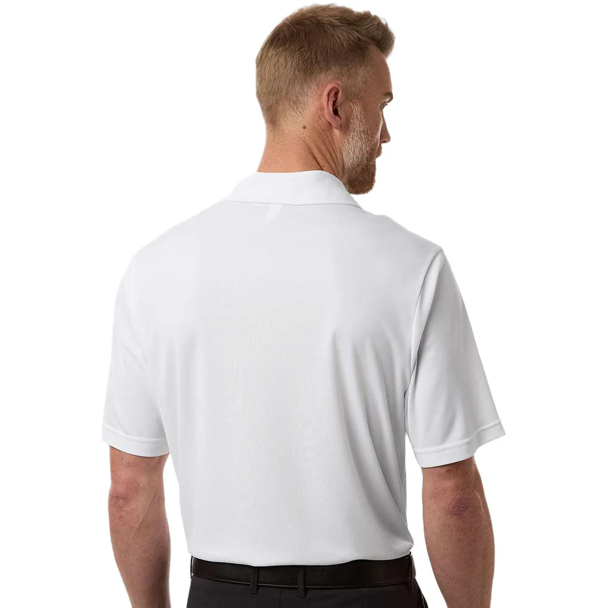 Core 365 Men's White Nova Performance Pique Polo - Image 4