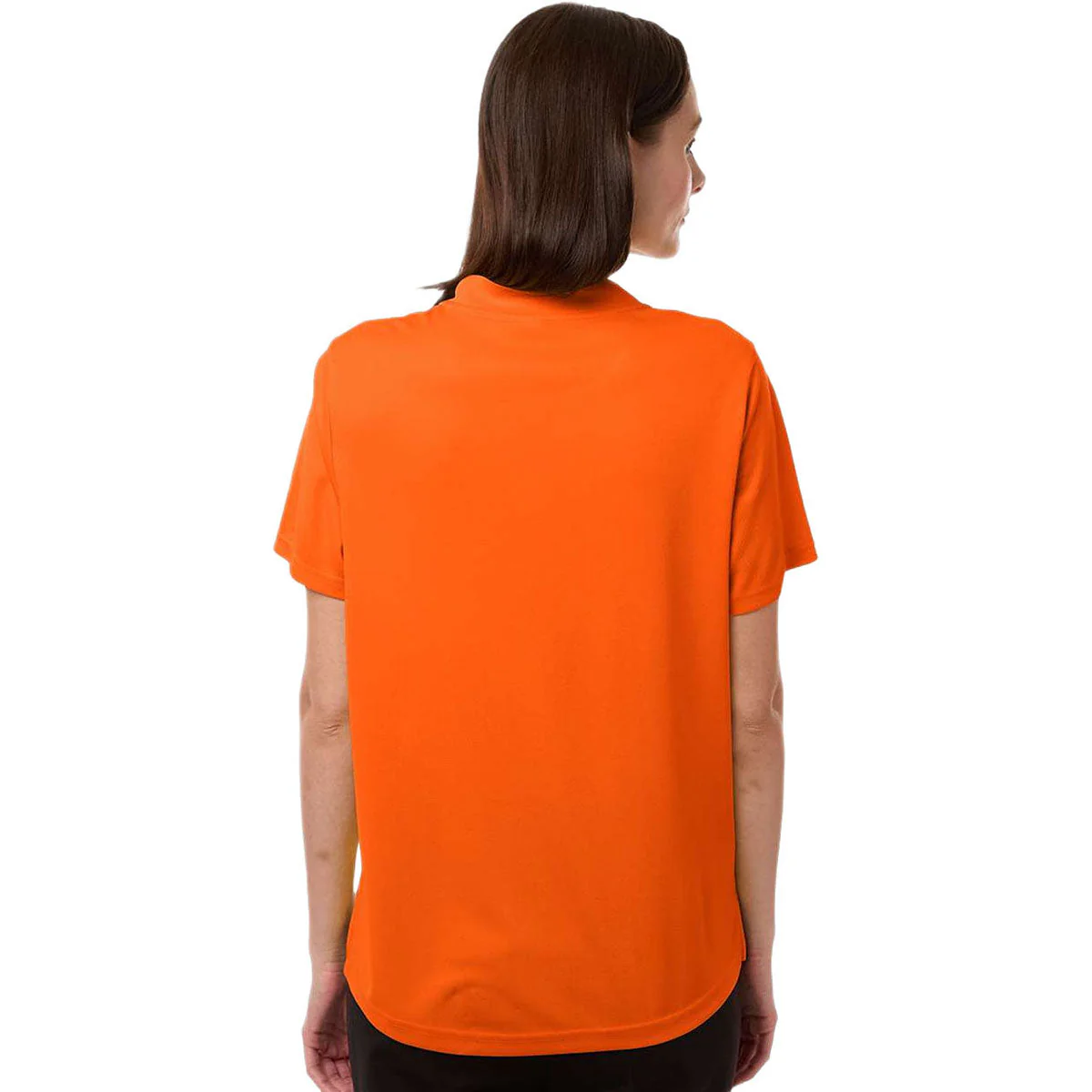 Core 365 Women's Campus Orange Nova Performance Pique Polo - Image 4