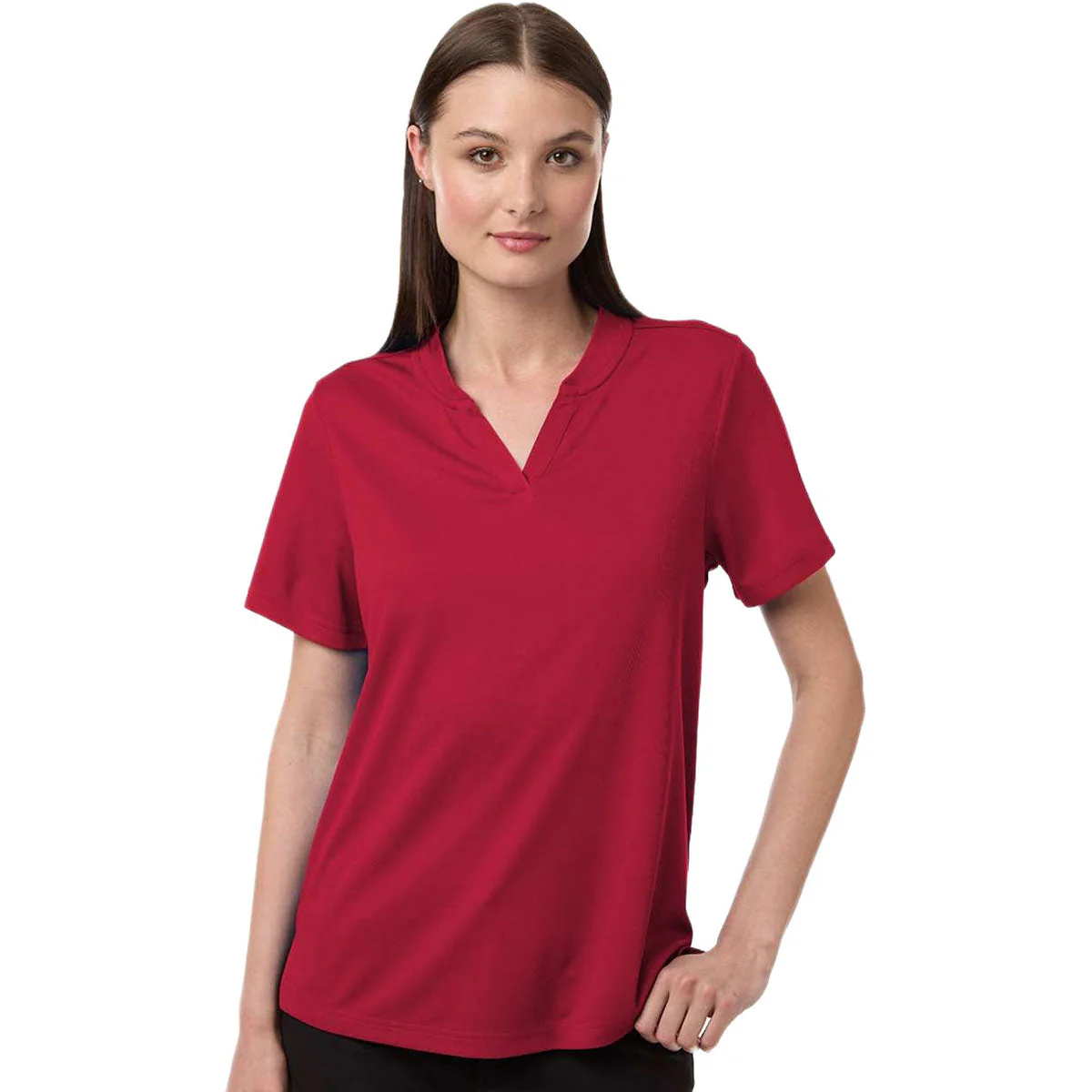 Core 365 Women's Classic Red Nova Performance Pique Polo - Image 3