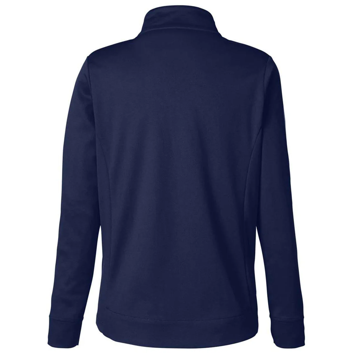 Core 365 Women's Classic Navy Heather/Carbon Market Snag Protect Mesh Colorblock Quarter-Zip Pullover - Image 2