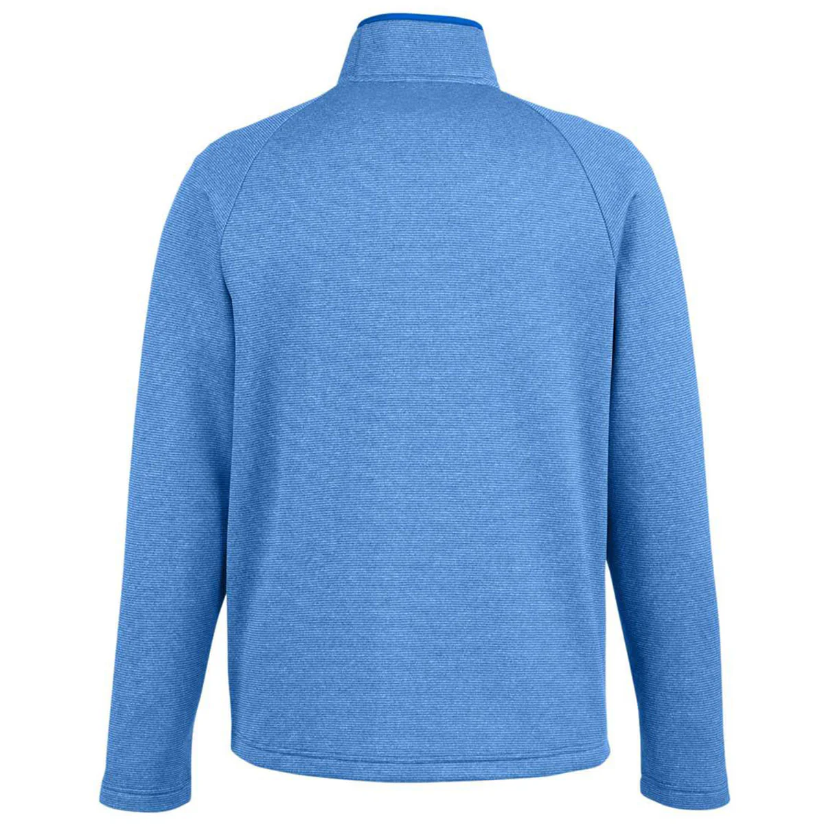 Core 365 Men's True Royal/White Venture Heathered Stripe Full-Zip - Image 2