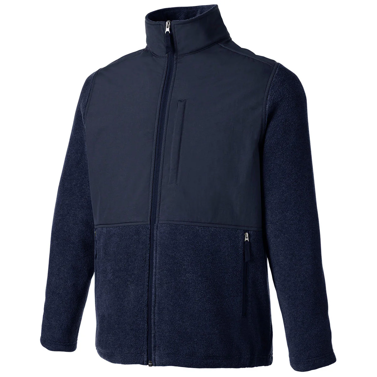 Core 365 Men's Classic Navy/Classic Navy Journey Summit Hybrid Full Zip - Image 3