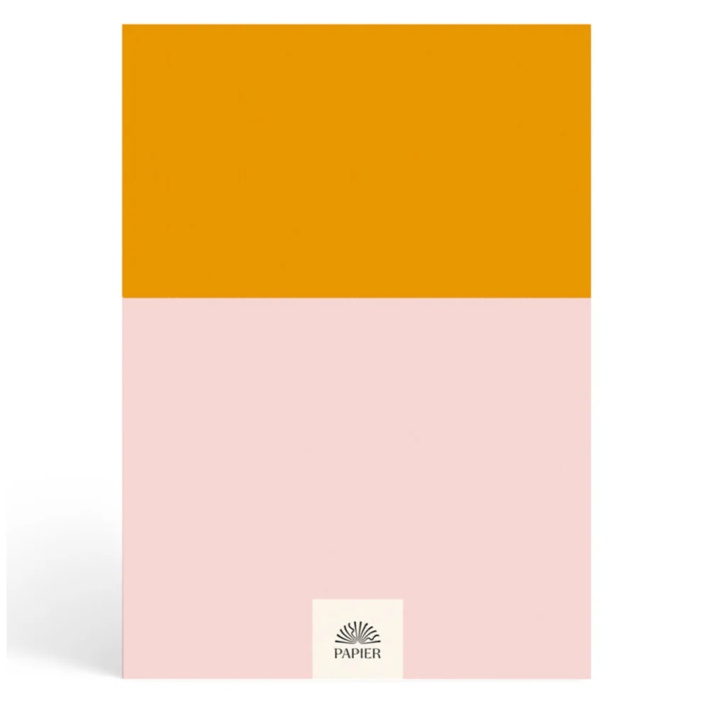 Papier Pink/Mustard Colorblock Dotted Notebook - Image 2