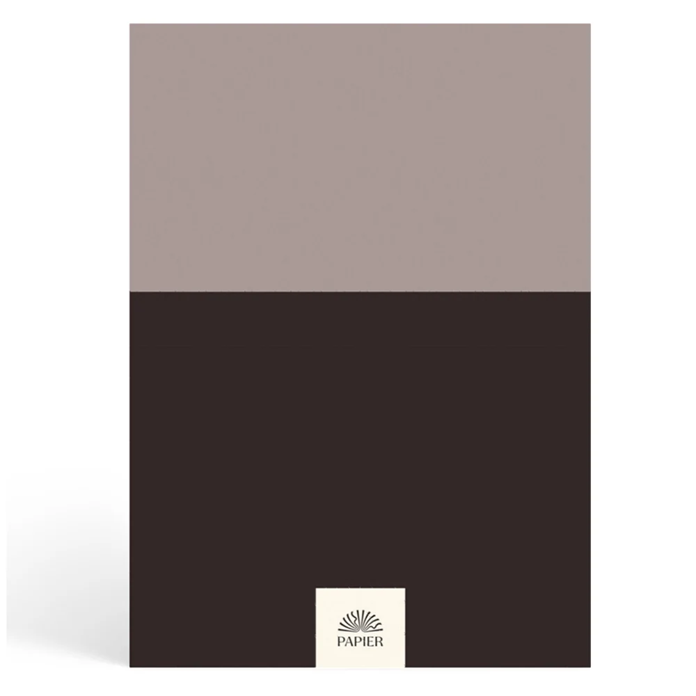 Papier Brown/Charcoal Colorblock Lined Notebook - Image 2