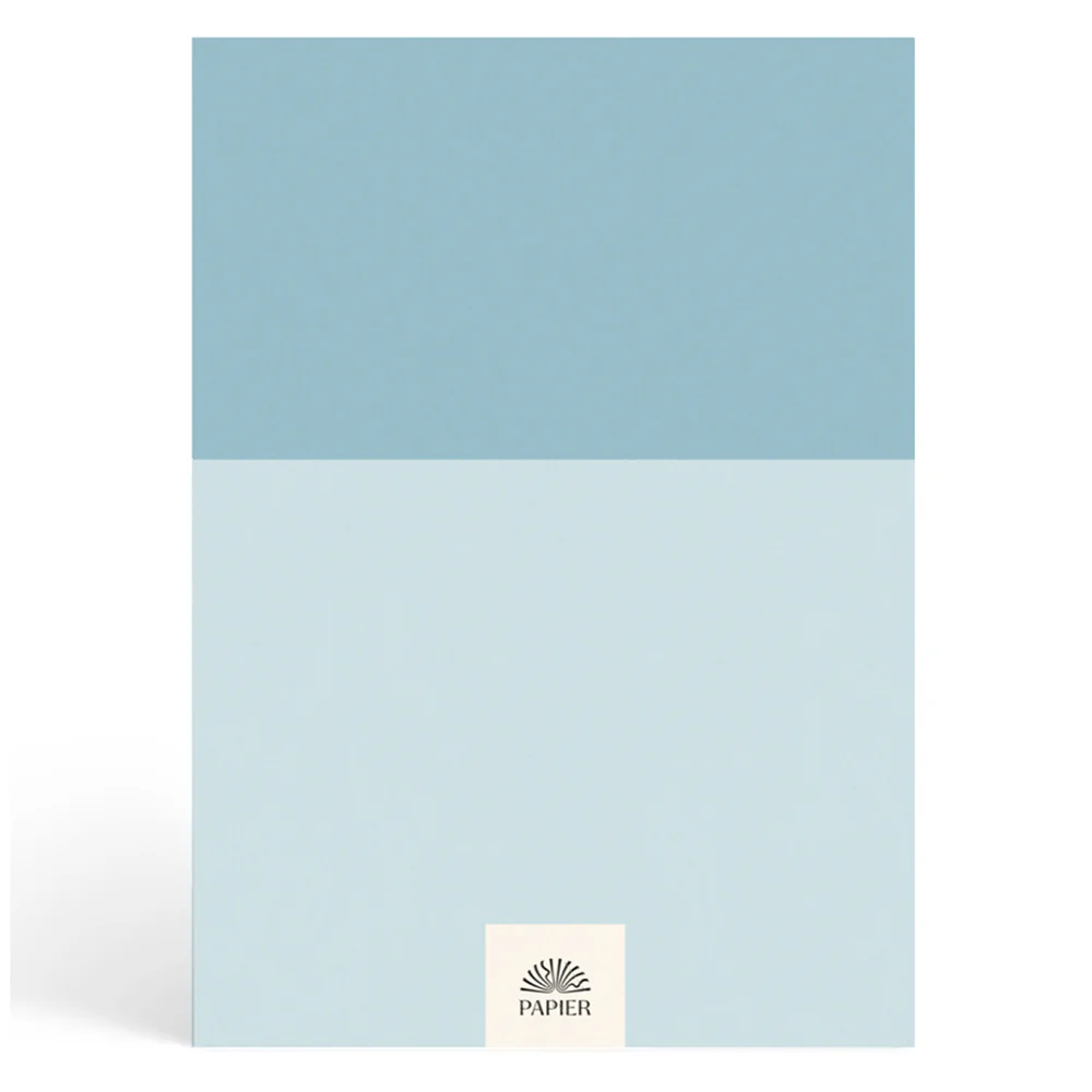 Papier Blue/Light Blue Colorblock Recipe Journal - Image 2