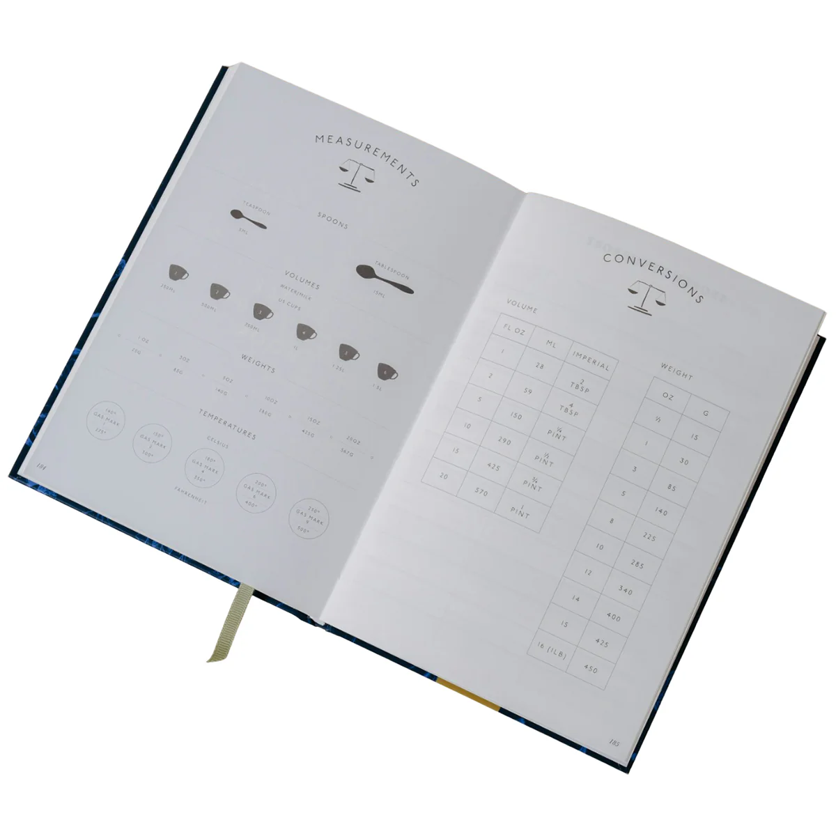 Papier Blue/Light Blue Colorblock Recipe Journal - Image 3