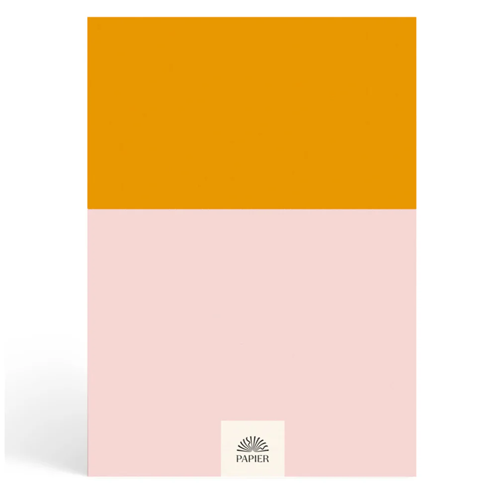 Papier Pink/Mustard Colorblock Recipe Journal - Image 2