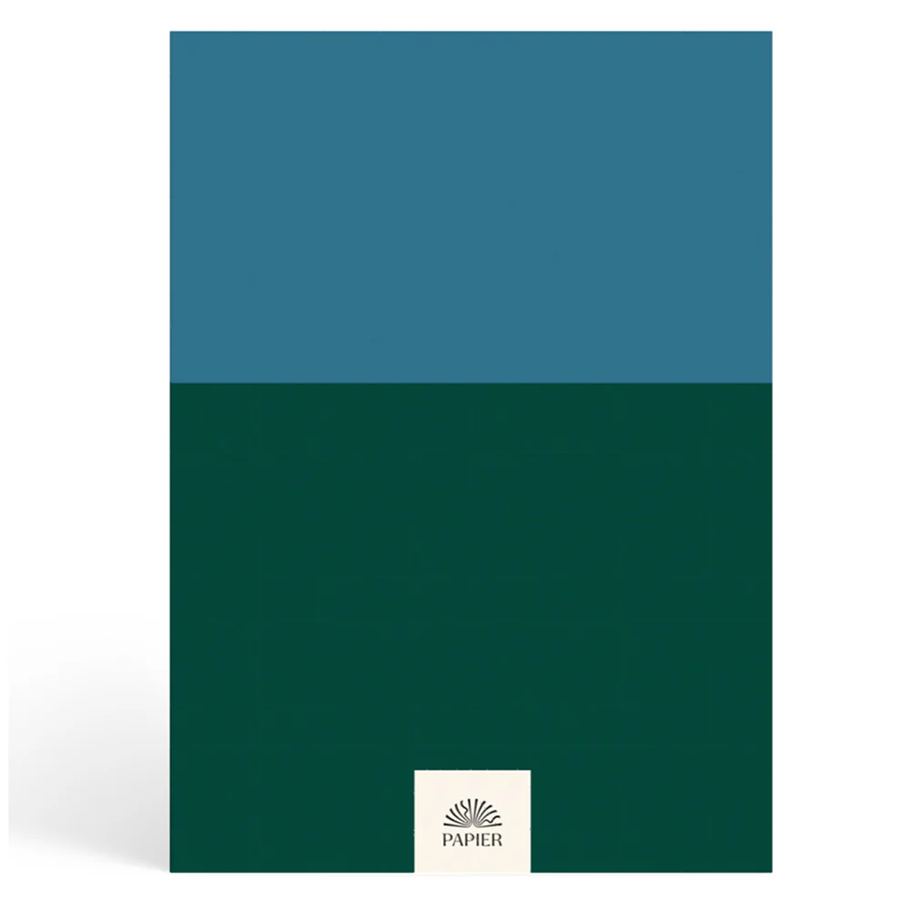 Papier Navy/Dark Green Colorblock Travel Journal - Image 2
