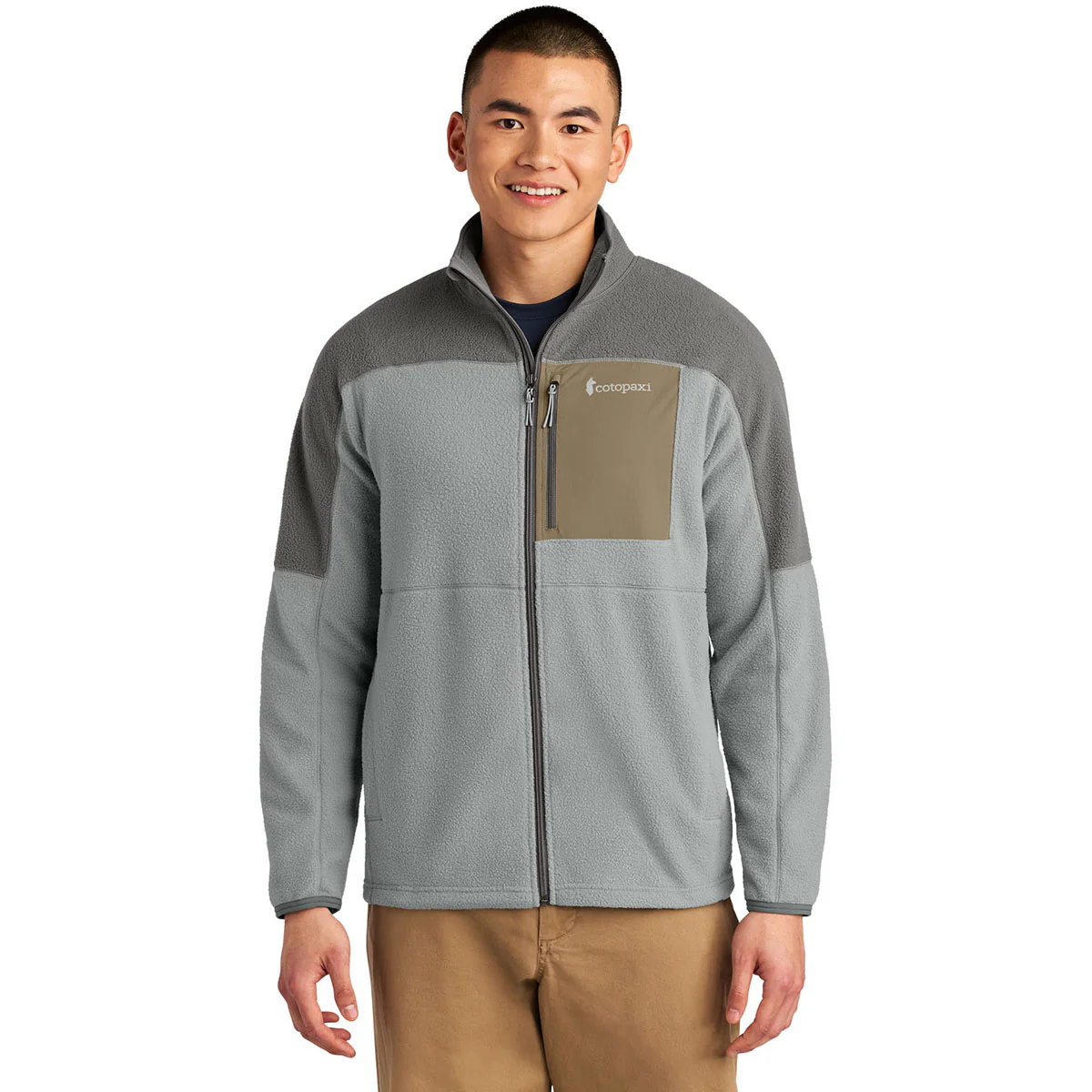 Cotopaxi Men's Cinder/Smoke Abrazo Full-Zip Fleece Jacket - Image 3