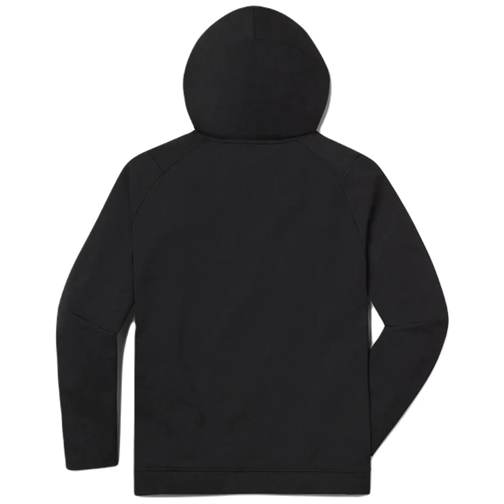 UNRL Men's Black Crossover Half-Zip Hoodie - Image 2