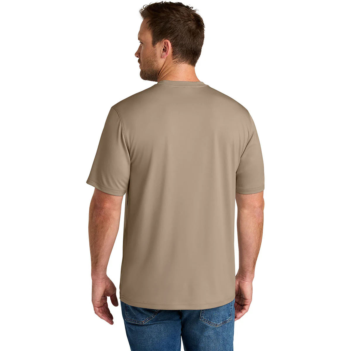 CornerStone Men's Silver Tan Workwear Pro Short Sleeve Tee - Image 4