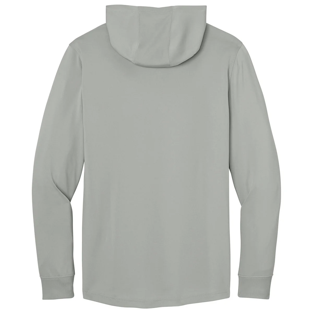 CornerStone Men's Light Grey Workwear Pro Long Sleeve Hooded Tee - Image 2