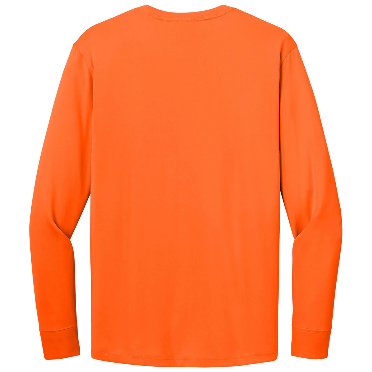 CornerStone Men's Safety Orange Workwear Pro Long Sleeve Pocket Tee - Image 2