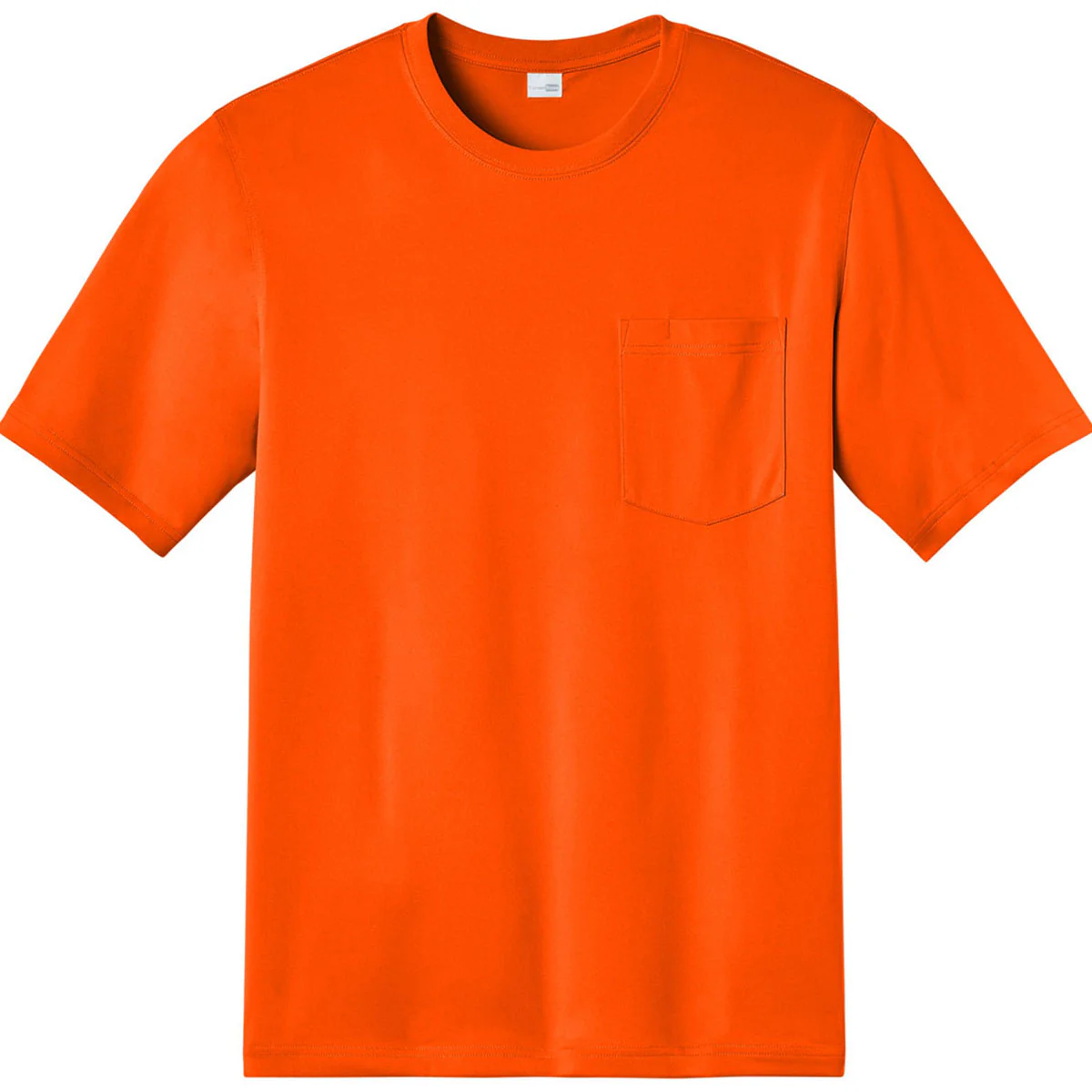 CornerStone Men's Safety Orange Workwear Pro Short Sleeve Pocket Tee