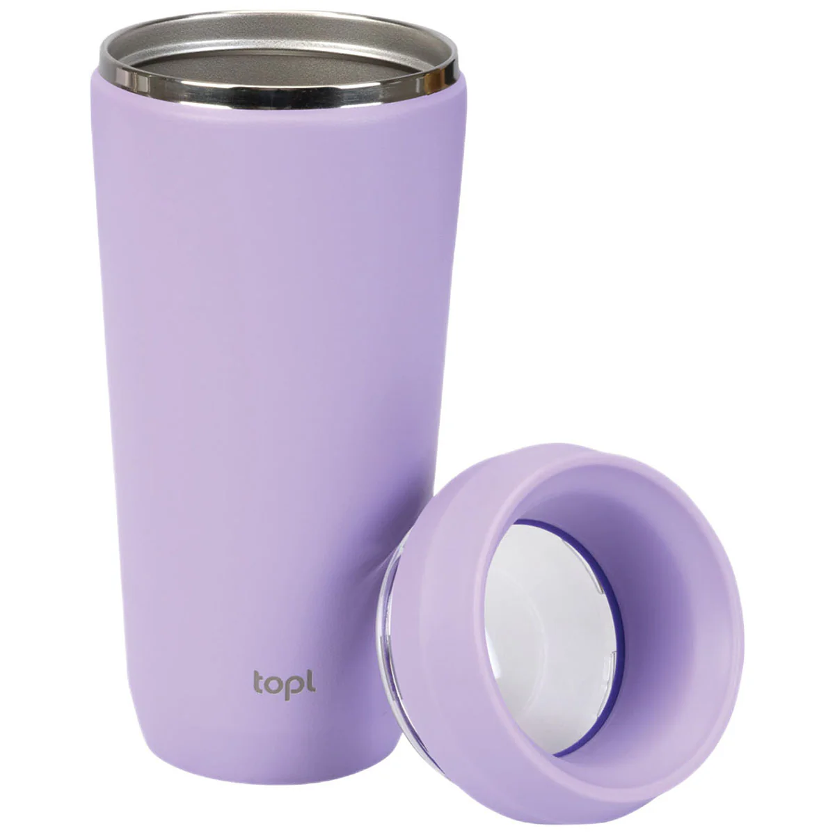 TOPL Purple 16 oz. Double Wall, Recycled Stainless Steel 360° Tumbler - Image 3