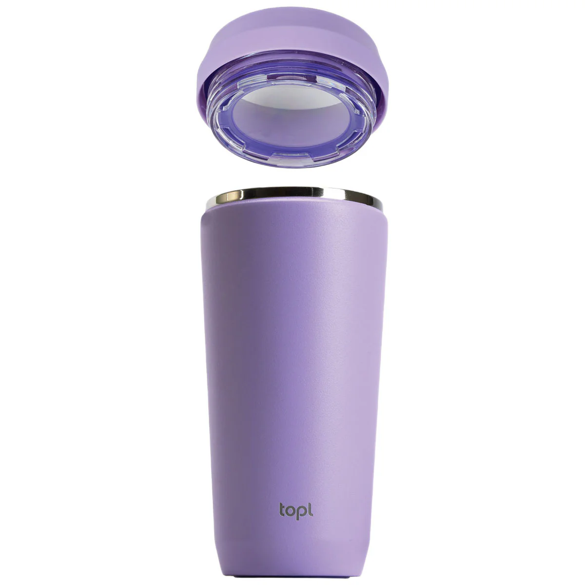 TOPL Purple 16 oz. Double Wall, Recycled Stainless Steel 360° Tumbler - Image 4