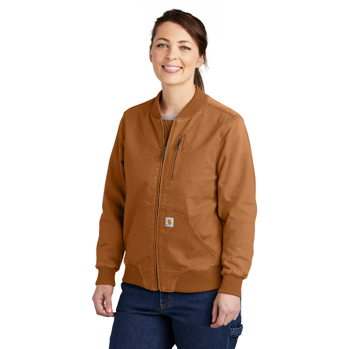 Carhartt Women's Carhartt Brown Rugged Flex Crawford Jacket - Image 3