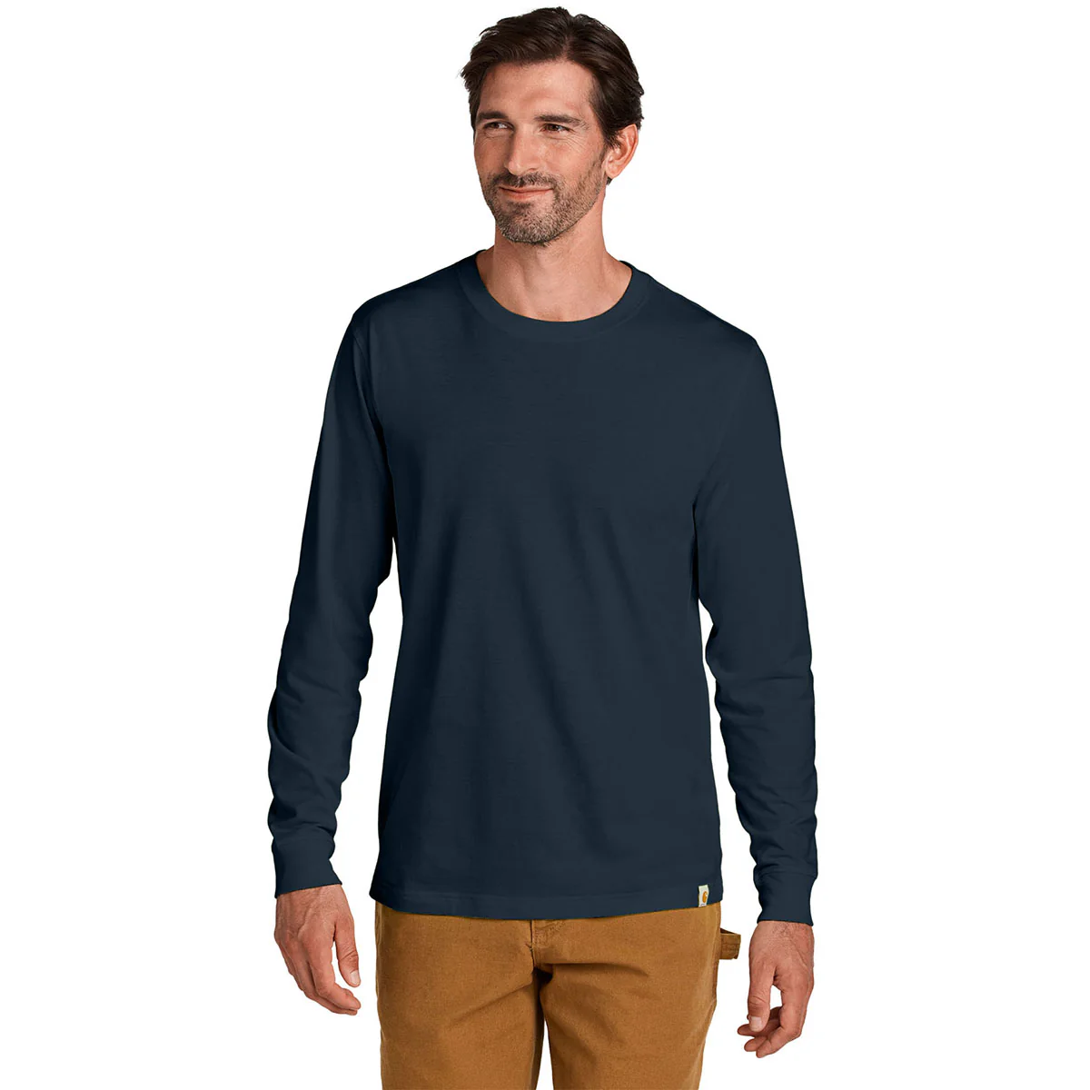 Carhartt Men's Navy Long Sleeve T-Shirt - Image 3