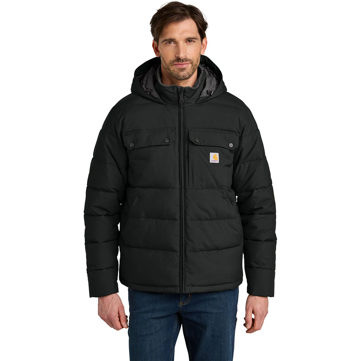 Carhartt Men's Black Montana Insulated Hooded Jacket - Image 3
