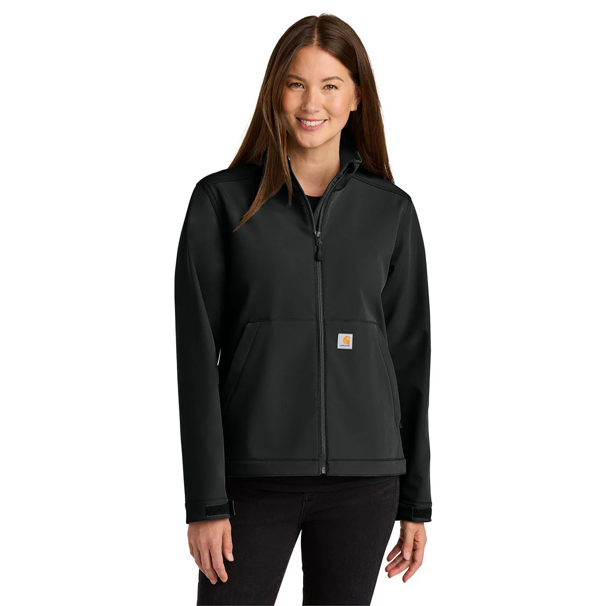 Carhartt Women's Black Rain Defender Soft Shell Jacket - Image 3