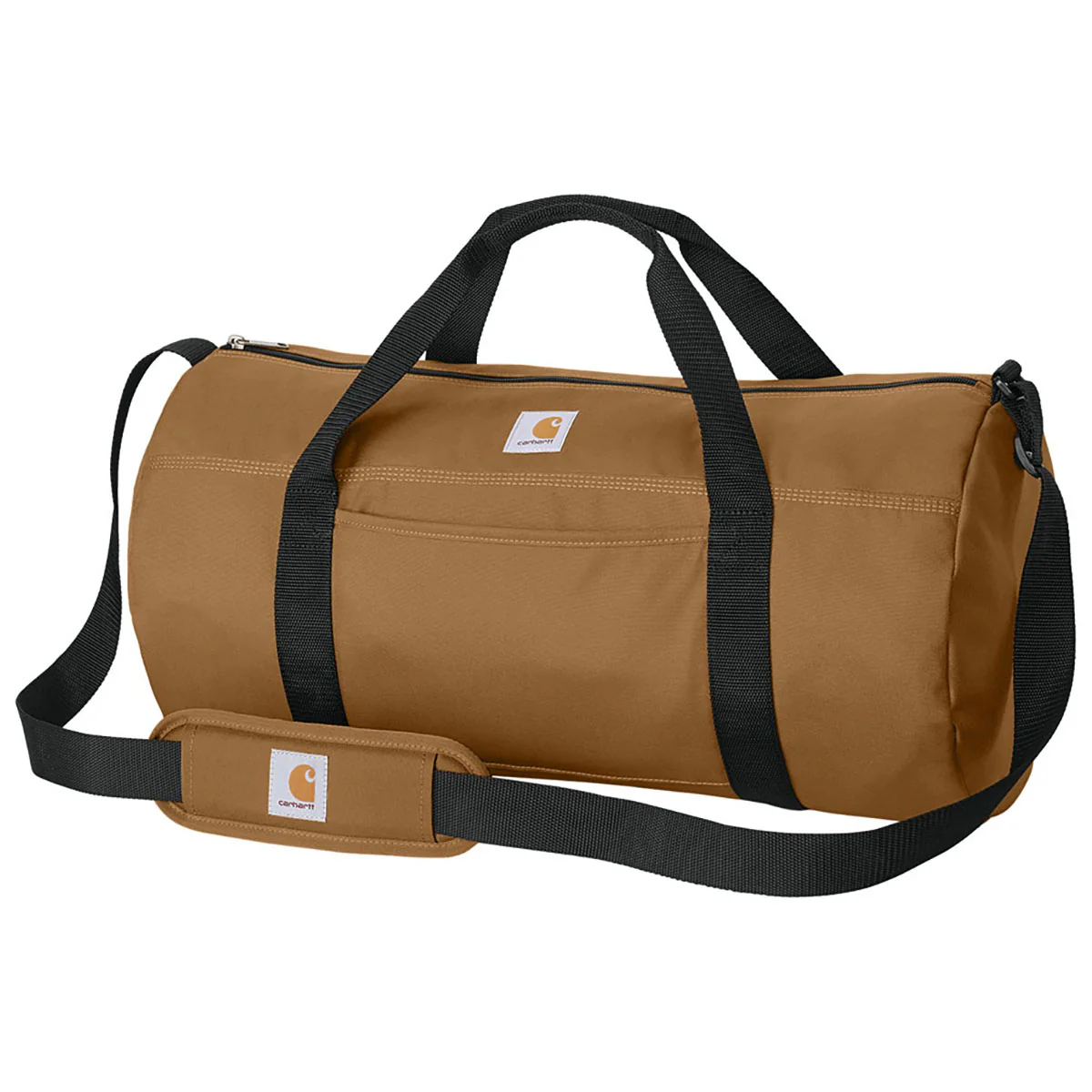 Carhartt Carhartt Brown Canvas Packable Duffel with Pouch - Image 2