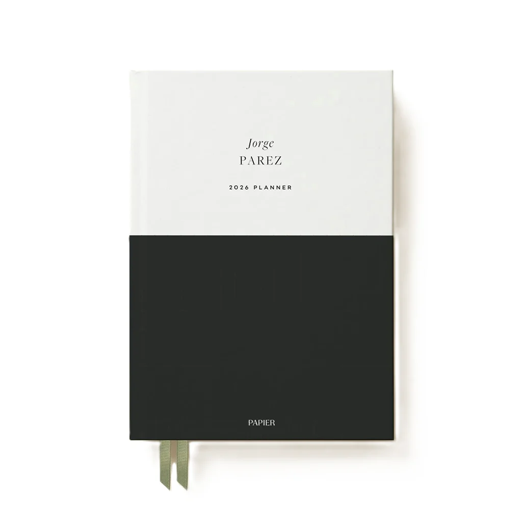 Papier Ink Black Demi Calendar Year Planner